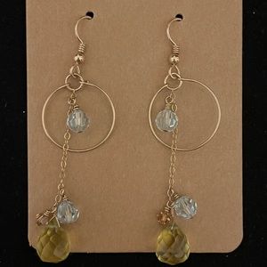 Dainty Gold Chandelier Earrings